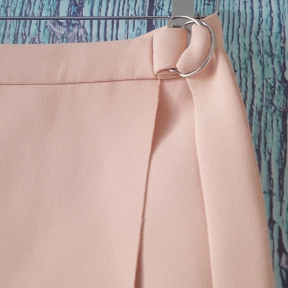 NWT Topshop D-Ring Wrap Skirt in Nude - Picture 3 of 6
